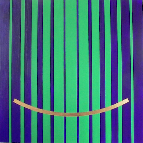 Smile in Blue 2011  80 x 80 cm